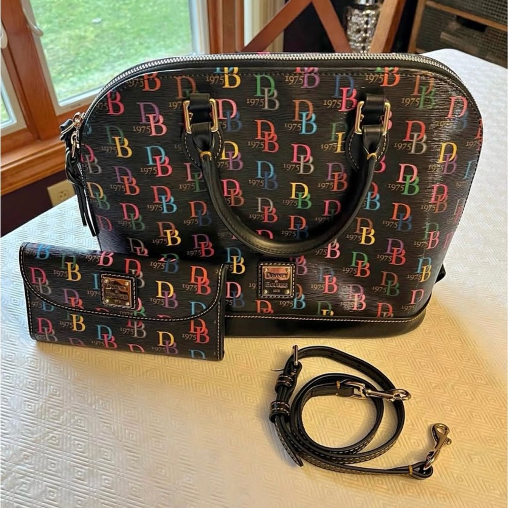 FINAL MARKDOWN Dooney & Bourke Zip Satchel with Gretta Continental clutch